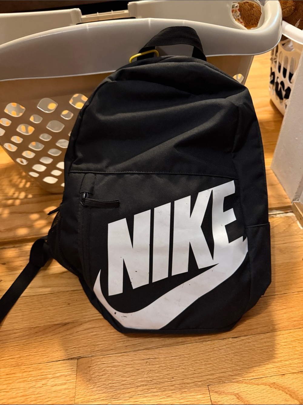 Nike Black Backpack with White NIKE Logo